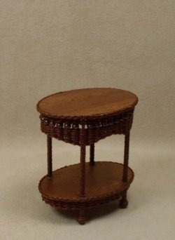 Molly's Two Tier End Table in Mahogany