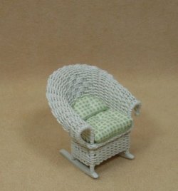 1/2" White Porch Chair