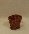 Waste Basket with Triple Weave in Cherry