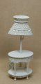 Molly's Oval Lamp Table in White