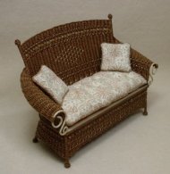 Molly's Settee in Two Tone