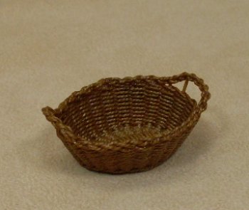 A Small Oval Basket with Side Handles - Click Image to Close